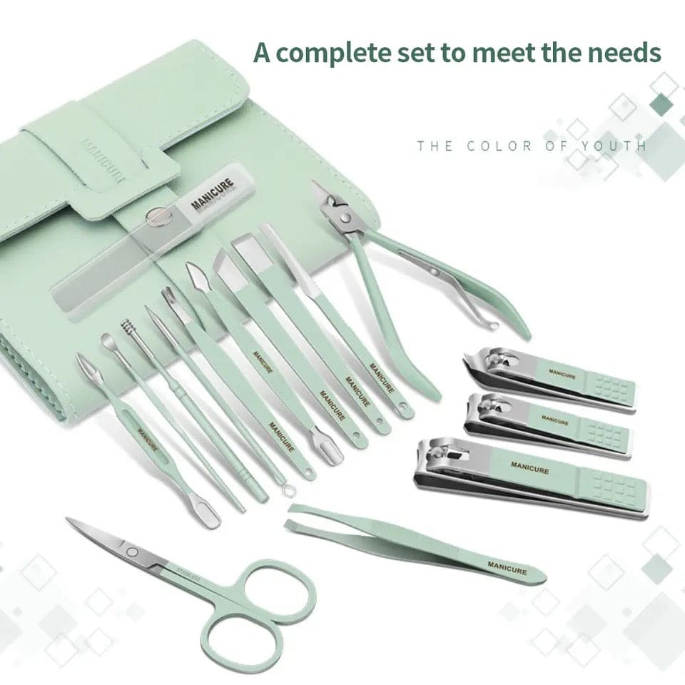 Portable 16 pcs Manicure Kit