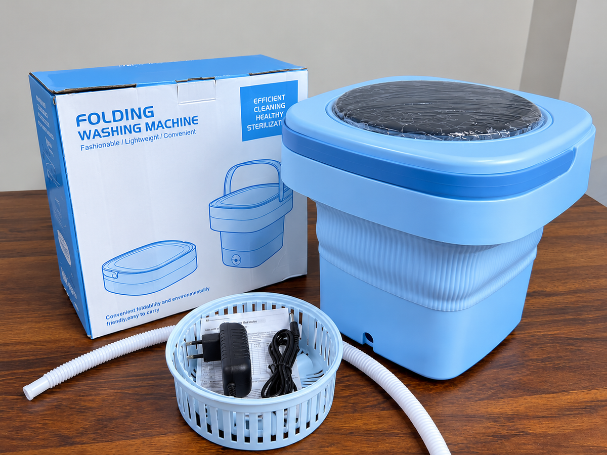 Portable Folding Mini Washing Machine with Sterilization and Drying 3 Washing Modes
