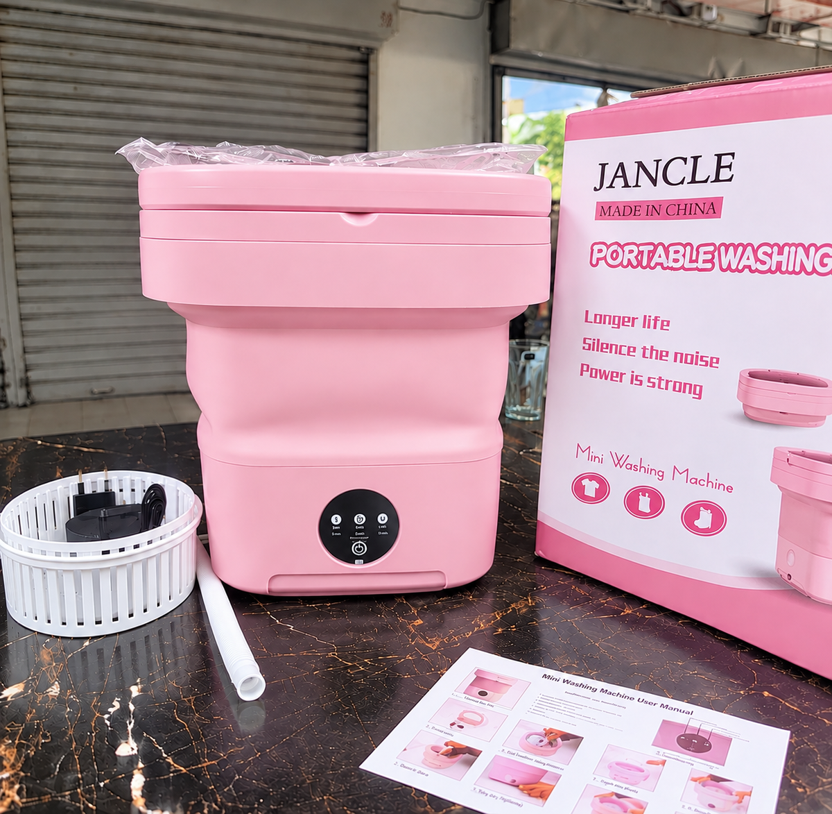 Portable Folding Mini Washing Machine with Sterilization and Drying 3 Washing Modes