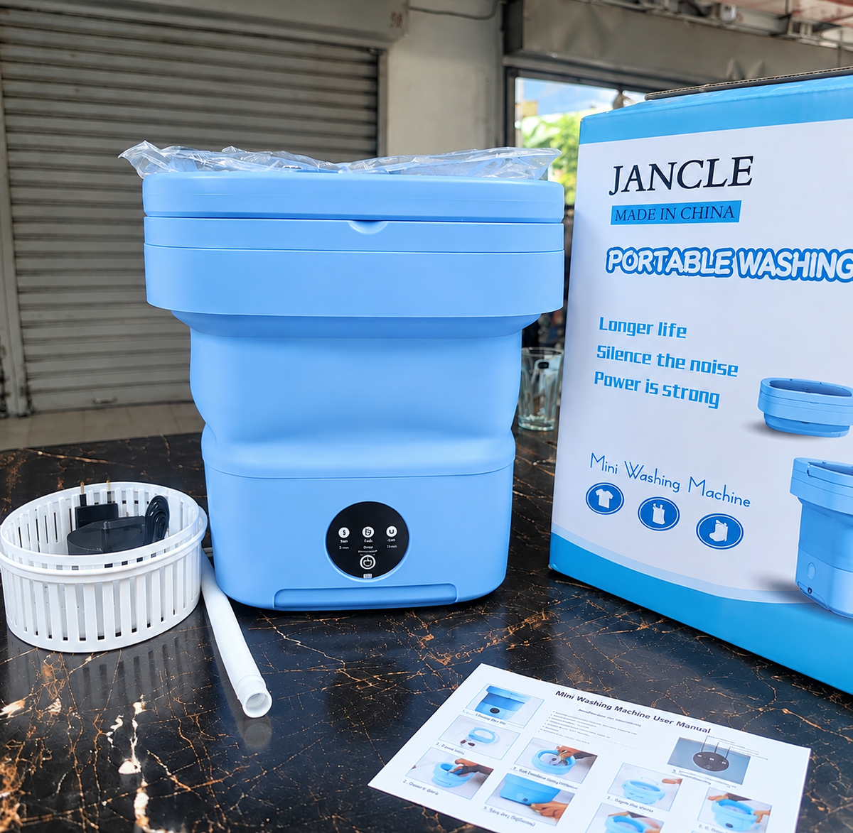 Portable Folding Mini Washing Machine with Sterilization and Drying 3 Washing Modes