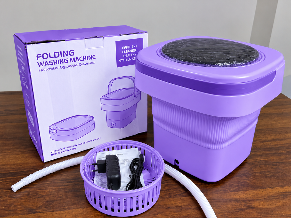 Portable Folding Mini Washing Machine with Sterilization and Drying 3 Washing Modes