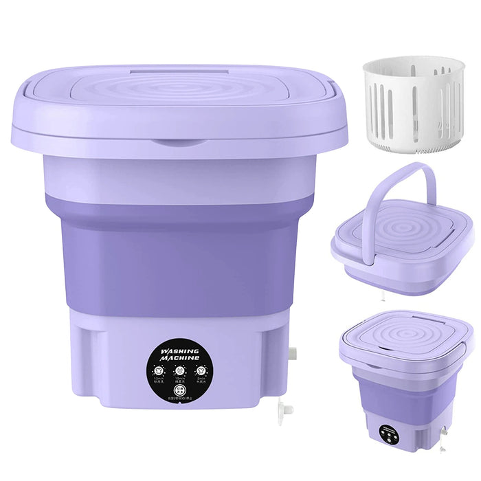 Portable Folding Mini Washing Machine with Sterilization and Drying | 6L Capacity, 3 Washing Modes