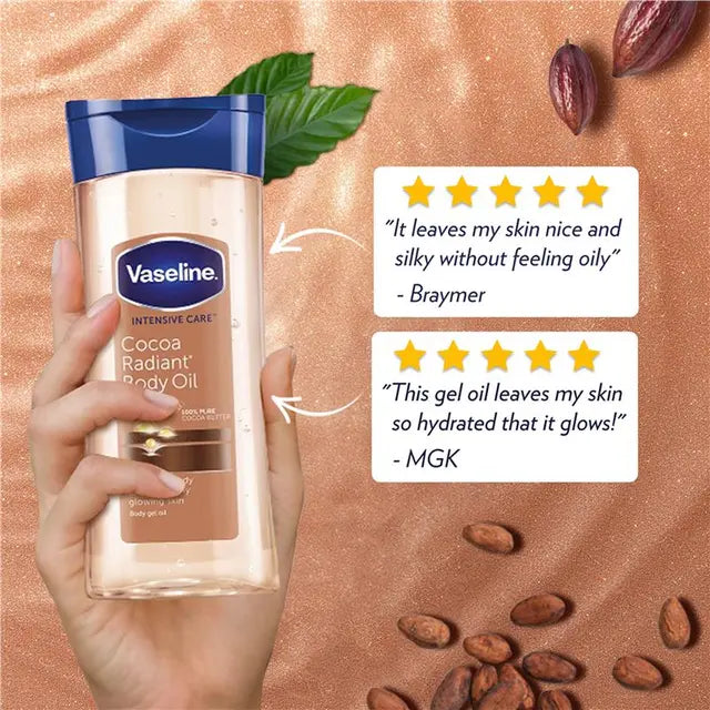 Vaseline Body Oil Cocoa Radiant 200ml ( Thailand only)