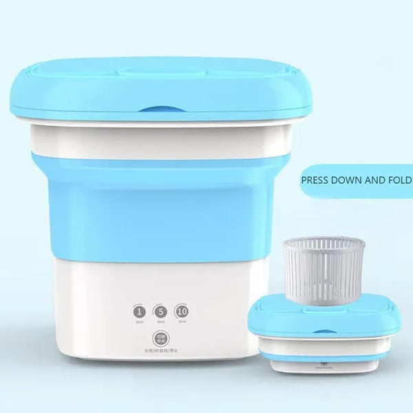 Portable Folding Mini Washing Machine with Sterilization and Drying | 6L Capacity, 3 Washing Modes