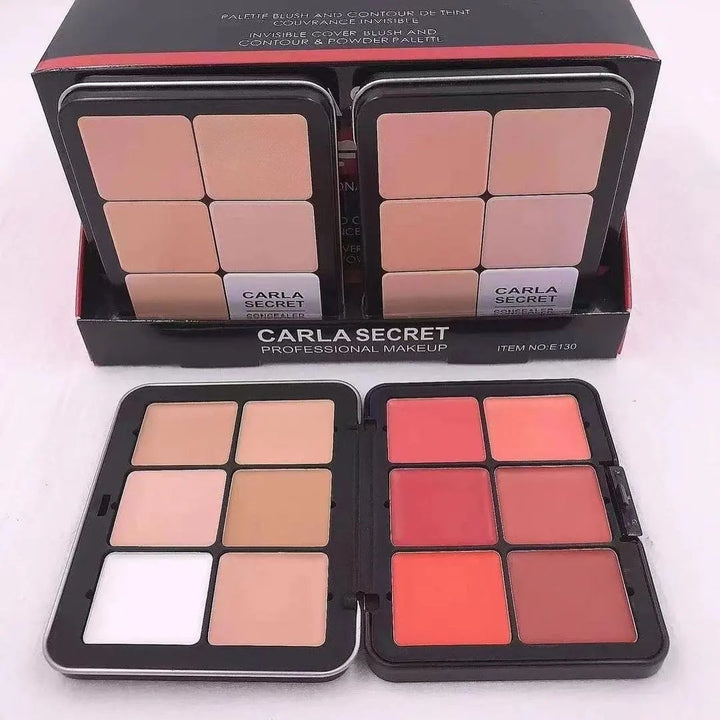 2 IN 1 CARLA SECRET CREAM BLUSH AND CONCEALER PALETTE