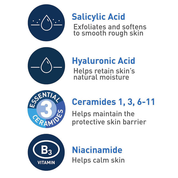 CeraVe SA Cleanser | Salicylic Acid Cleanser with Hyaluronic Acid